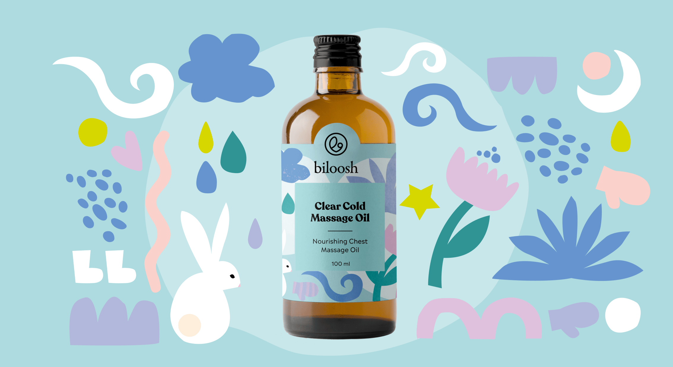 Biloosh Clear Cold Massage Oil product scene